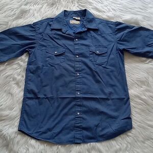 Boys western Blue buttón t-shirt size Xl
